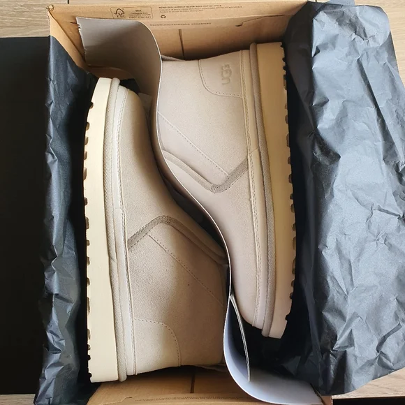 UGG | Shoes | Ugg Neumel Minimal Suede Cream Boot Brand New 